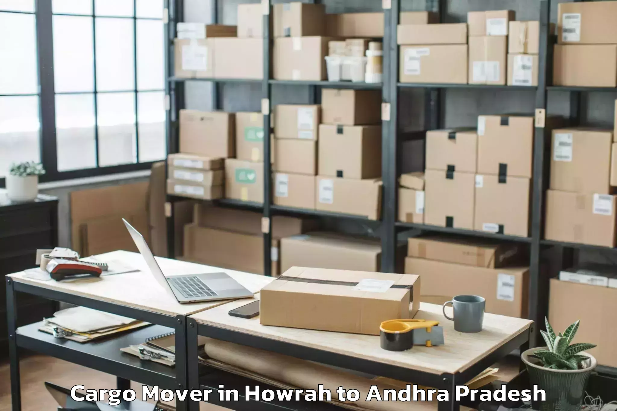 Hassle-Free Howrah to Poduru Cargo Mover